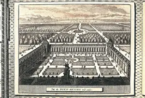 Garden Prints: Madrid (18th c.). Parque del Buen Retiro (Good Retirement Park)
