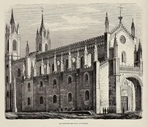 Pizarro Prints: Madrid. San Jernimo del Paso according to a drawing by Pizarro