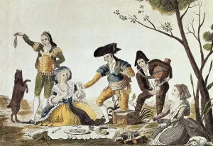 18th C Prints: Madrilenian scenes. 18th c. Spanish anonymous