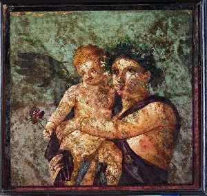 Looking Far Prints: Maenad and Cupid, by unknown artist