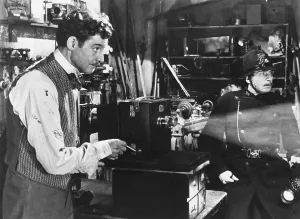 Donat Prints: THE MAGIC BOX, from left: Robert Donat, Laurence Olivier, 1951