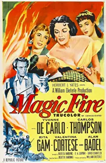 1955 Movies Prints: MAGIC FIRE, l-r: Alan Badel, Valentina Cortese