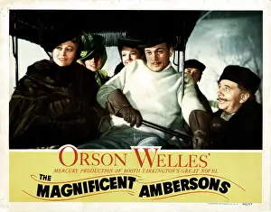 Dolores Prints: THE MAGNIFICENT AMBERSONS, from left, Dolores Costello, Joseph Cotten, Ray Collins, 1942