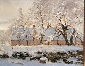 Roof Prints: The Magpie, by Claude Monet, 1868 - 1869
