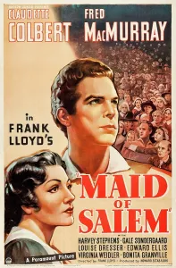 Claudette Prints: MAID OF SALEM, US poster art, from left: Claudette Colbert, Fred MacMurray, 1937