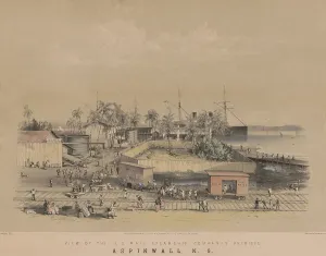 Port Prints: US Mail Steamship Companys facilities at the town of Aspinwall