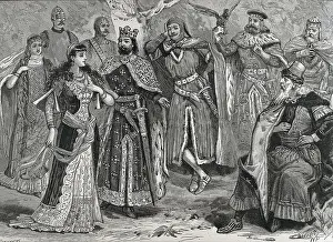 Musics Prints: Main characters from the opera 'Ivanhoe' (1891)
