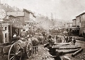 Migration Prints: Main Street, Deadwood, South Dakota, during the Gold Rush of 1876