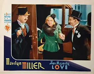 Errol Prints: HER MAJESTY, LOVE, US lobbycard, W.C. Fields, Marilyn Miller, Leon Errol, 1931