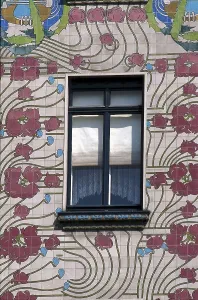 Viennese Prints: Majolika House. 1898. AUSTRIA. Vienna