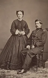 Class Of 1842 Prints: Major General George McClellan seated next to his wife