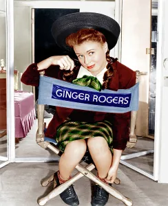 Ankle Socks Prints: THE MAJOR AND THE MINOR, Ginger Rogers, on set, 1942