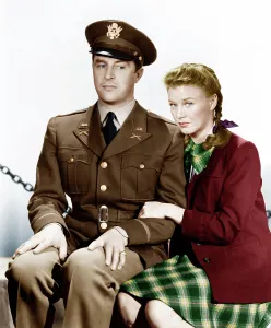 Plaid Prints: THE MAJOR AND THE MINOR, from left: Ray Milland, Ginger Rogers, 1942