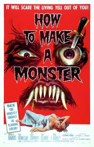 Fangs Prints: HOW TO MAKE A MONSTER, 1-sheet poster art, 1958