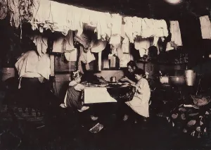 Young Boy Prints: Making artificial leaves in tenement attic