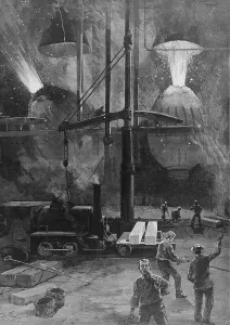 Sparks Prints: Making steel with Bessemer Converters in Pittsburgh