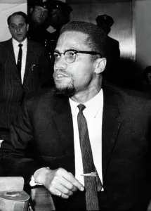 Press Conference Prints: Malcolm X, during a press conference in New York