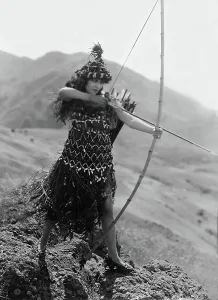 Bow And Arrow Prints: MALE AND FEMALE, Gloria Swanson, 1919, with bow and arrow