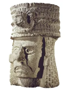Yucatan Prints: Male head. Late classical period