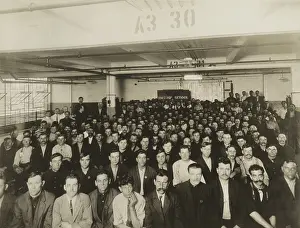Student Prints: Male immigrants in English class in Ford Motor Co