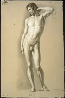 Composition Prints: Male Nude Standing (nudo virile in piedi)