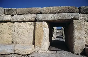 Prehistoric Prints: MALTA. Gozo Island. Xaghra. Ggantija Temples (c)