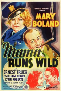 Roberts Prints: MAMA RUNS WILD, US poster art, top from left: Mary Boland
