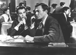 Talking On Phone Prints: THE MAN BETWEEN, Claire Bloom, James Mason, 1953