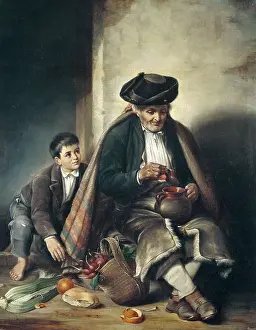 Old Women Prints: Man and boy. end 19th c. Andalusian anonymous