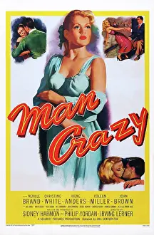 Images Dated 28th February 2015: MAN CRAZY, US poster art, 1953