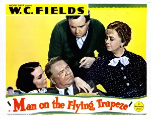 Mary Prints: MAN ON THE FLYING TRAPEZE, from left
