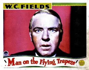 Fields Prints: MAN ON THE FLYING TRAPEZE, W.C. Fields, 1935