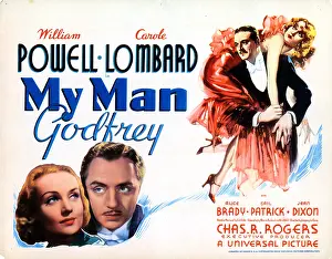 1936 Movies Prints: MY MAN GODFREY, from left, Carole Lombard, William Powell, 1936