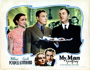 Patrick Prints: MY MAN GODFREY, from left, Gail Patrick, Alan Mowbray, William Powell, 1936