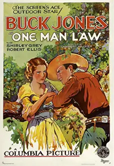 1932 Movies Prints: ONE MAN LAW, from left: Shirley Grey, Buck Jones, 1932