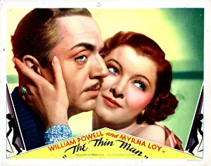 THE THIN MAN, from left, William Powell, Myrna Loy, 1934