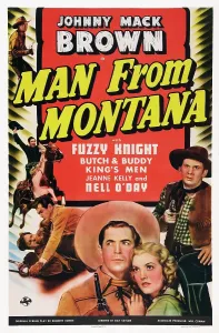 Knight Prints: MAN FROM MONTANA, left from top: Johnny Mack Brown