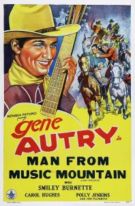 Guitar Prints: MAN FROM MUSIC MOUNTAIN, US poster, Gene Autry, 1938