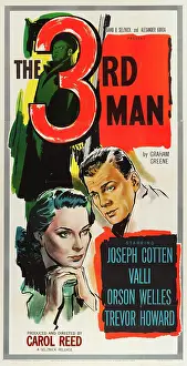 THE THIRD MAN, US poster art, from left: Alida Valli, Joseph Cotten, 1949