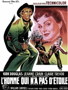 Kirk Prints: MAN WITHOUT A STAR, from left, Kirk Douglas, Jeanne Crain, 1955