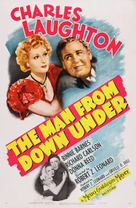 1943 Movies Prints: THE MAN FROM DOWN UNDER, US poster art