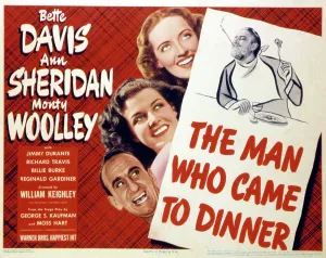 Jimmy Prints: THE MAN WHO CAME TO DINNER, Jimmy Durante, Ann Sheridan, Bette Davis, Monty Woolley, 1942