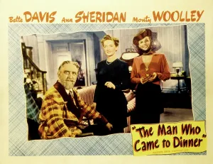 THE MAN WHO CAME TO DINNER, Monty Woolley, Bette Davis, Ann Sheridan, 1942