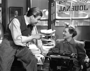Typewriter Prints: THE MAN WHO CAME TO DINNER, Richard Travis, Bette Davis, 1942