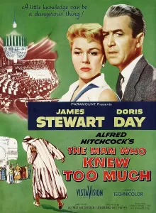 Jbp10ma14 Prints: THE MAN WHO KNEW TOO MUCH, top from left: Doris Day, James Stewart, 1956