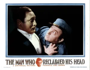 Lionel Prints: THE MAN WHO RECLAIMED HIS HEAD, from left, Lionel Atwill, Claude Rains, 1934