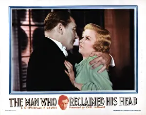 Atcmposterart Prints: THE MAN WHO RECLAIMED HIS HEAD, from left, Lionel Atwill, Joan Bennett, 1934