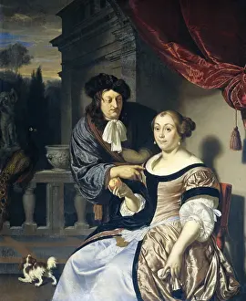 Fur Hat Prints: A Man and a Woman, by Frans van Mieris (I)