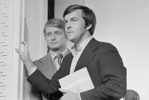 Jody Prints: After managing Jimmy Carter's successful Presidential Campaign Jody Powell (left)