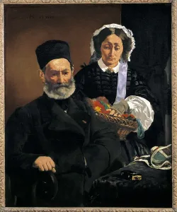 1860 Prints: MANET, douard (1832-1883). Portrait of Monsieur and Madame Auguste Manet
